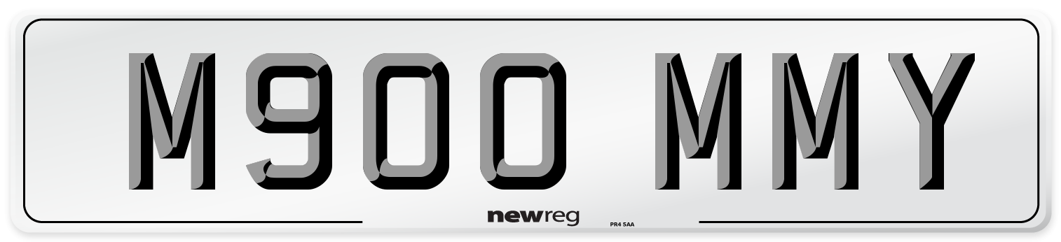 M900 MMY Number Plate from New Reg